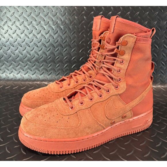 Nike SF Air Force 1 High Military Dusty Peach 854024-204 Mens sneakers size 10 - Picture 1 of 9